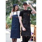 denim apron, barista apron, chef apron for cooking, gardening, crafting, tattoo artists, bartenders, baristas, chefs, hair stylists, etc. Personalized gifts for a birthday, wedding, Mother's Day, Father's day ,anniversary or housewarming. Embriodered aprons, Barista apron, BBQ apron, Grill apron, Barber apron, Chef apron