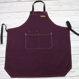 BBQ CHEF GREEN Canvas Apron | Kitchen BBQ Apron | Grill Apron | Barista Apron | M3009