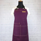 BBQ CHEF GREEN Canvas Apron | Kitchen BBQ Apron | Grill Apron | Barista Apron | M3009