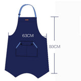 U3045D -  Deckle Edged Vintage Denim Bib or Waist Apron