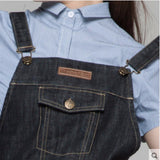 BLACK Denim Bib Apron M344