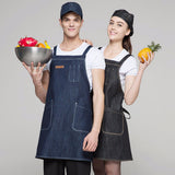 DENIM BIB APRON for cooking, gardening, crafting, tattoo artists, bartenders, baristas, chefs, hair stylists, etc. Personalized gifts for a birthday, wedding, Mother's Day, Father's day ,anniversary or housewarming. Denim apron, Retro Flirty Apron, Embriodered aprons, Barista apron, BBQ apron, Grill apron, Barber apron, Chef apron